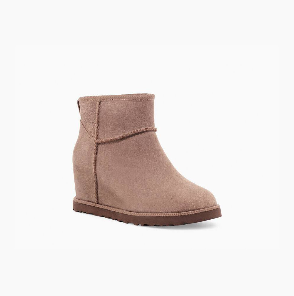 UGG Klassische Mini Classic Boots Damen Khaki Schweiz | O56ZXM89