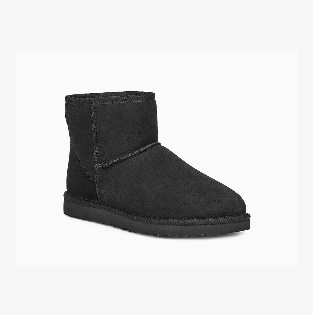 UGG Klassische Mini Classic Boots Herren Schwarz Schweiz | VADNVMN6