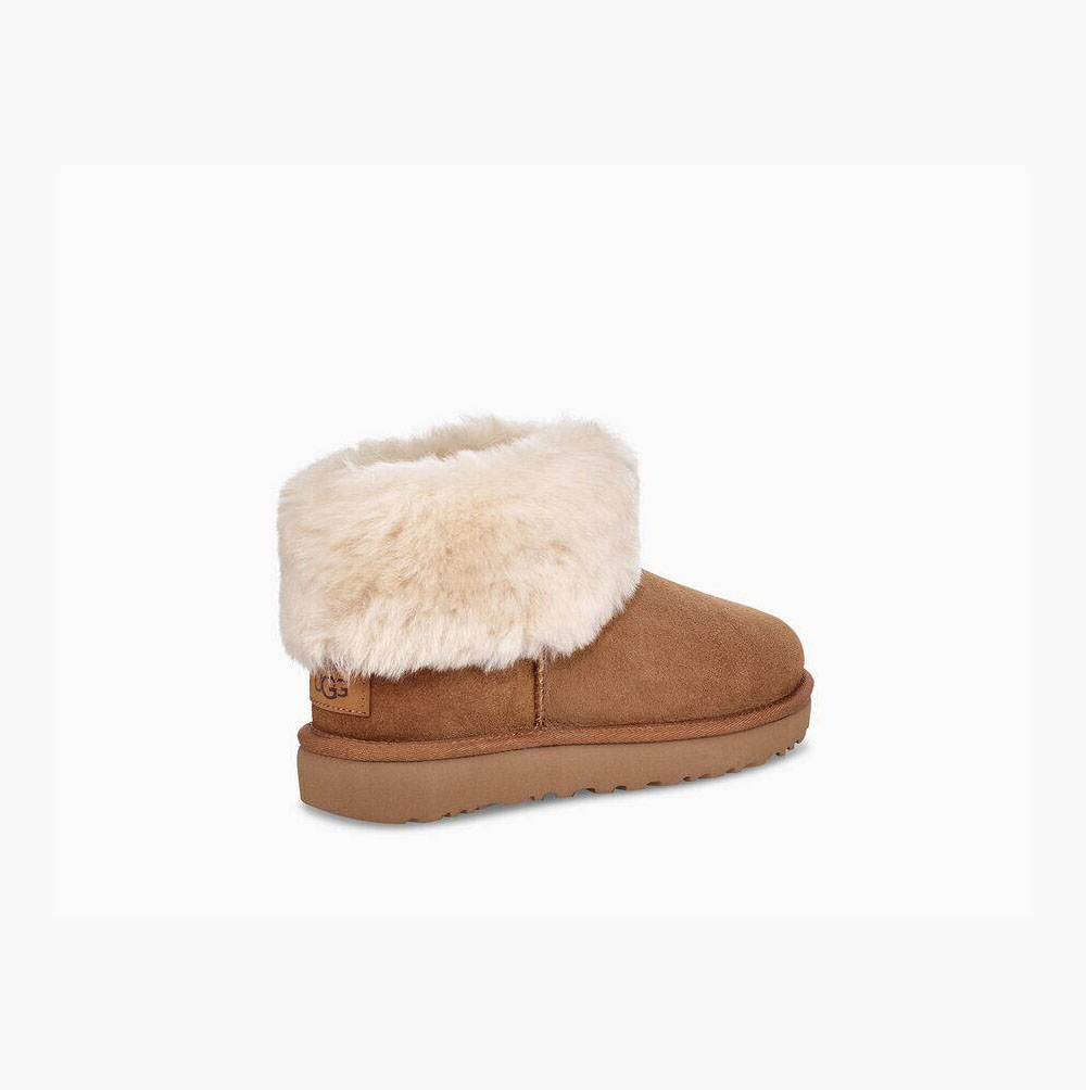 UGG Klassische Mini Fluff Classic Boots Damen Braun Schweiz | F91JGVZ0