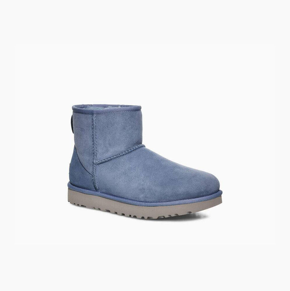 UGG Klassische Mini II Classic Boots Damen Blau Schweiz | SASPHY16