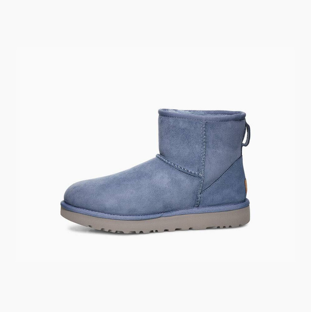 UGG Klassische Mini II Classic Boots Damen Blau Schweiz | SASPHY16