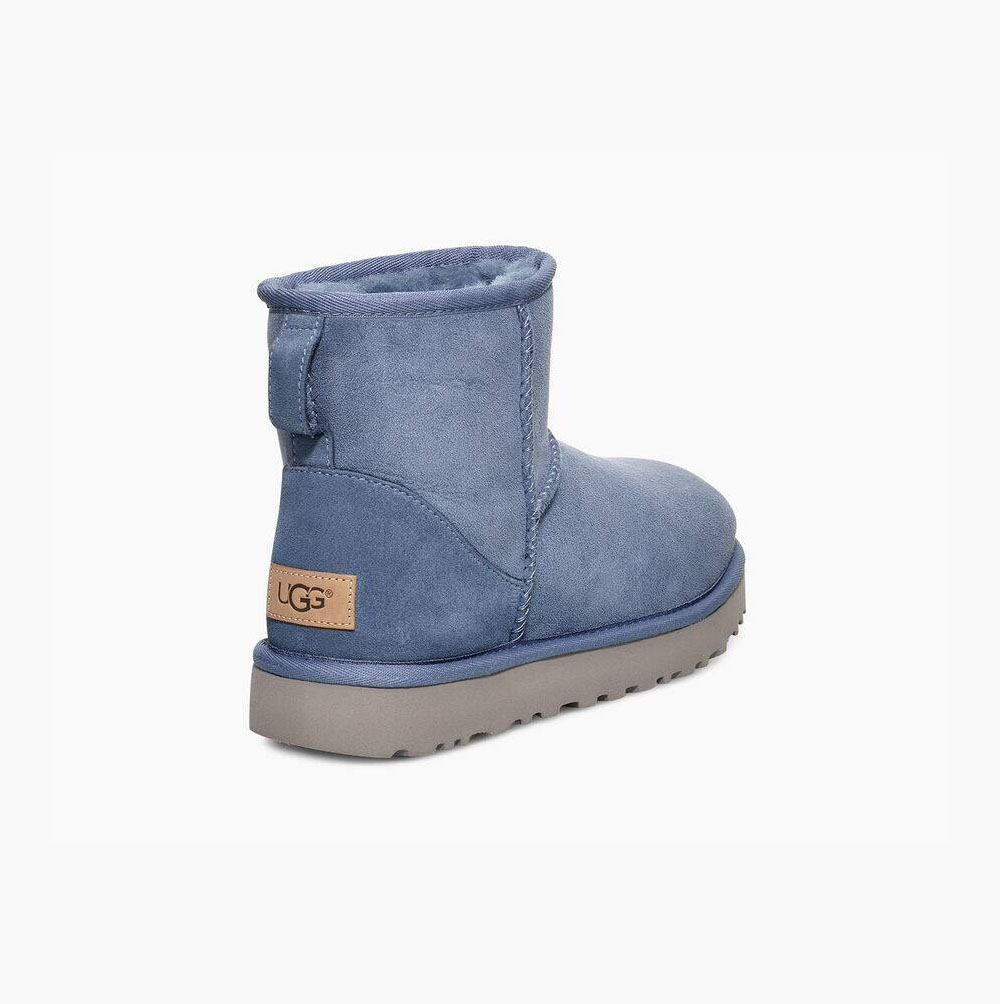 UGG Klassische Mini II Classic Boots Damen Blau Schweiz | SASPHY16