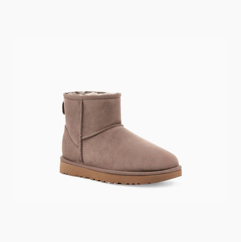 UGG Klassische Mini II Classic Boots Damen Khaki Schweiz | SLHTLYES