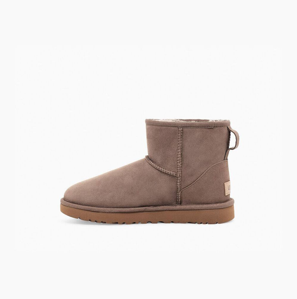 UGG Klassische Mini II Classic Boots Damen Khaki Schweiz | SLHTLYES