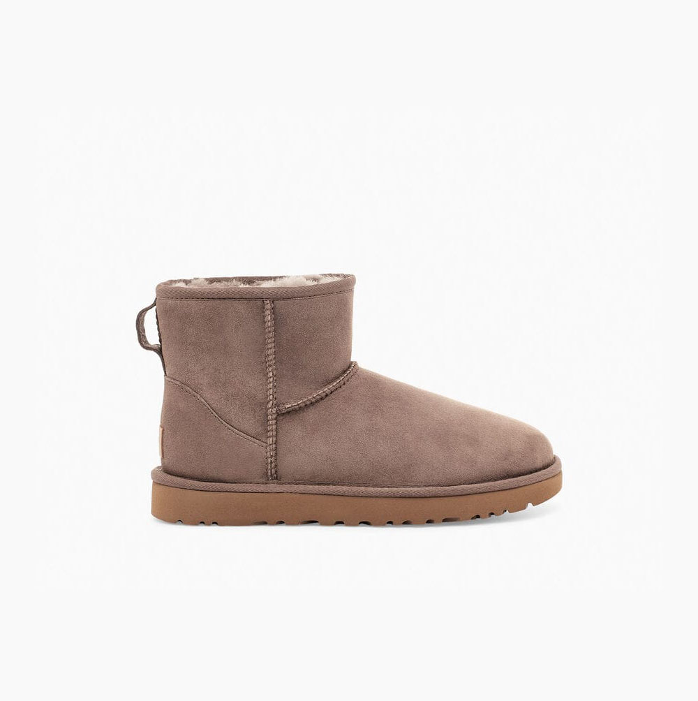 UGG Klassische Mini II Classic Boots Damen Khaki Schweiz | SLHTLYES