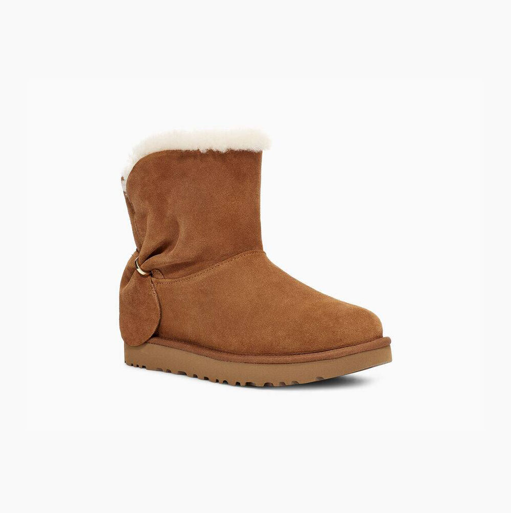 UGG Klassische Mini Twist Classic Boots Damen Braun Schweiz | 26GUSMK8