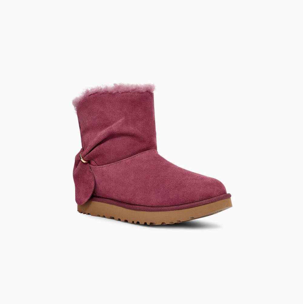 UGG Klassische Mini Twist Classic Boots Damen Helllila Schweiz | ZFPV61EI