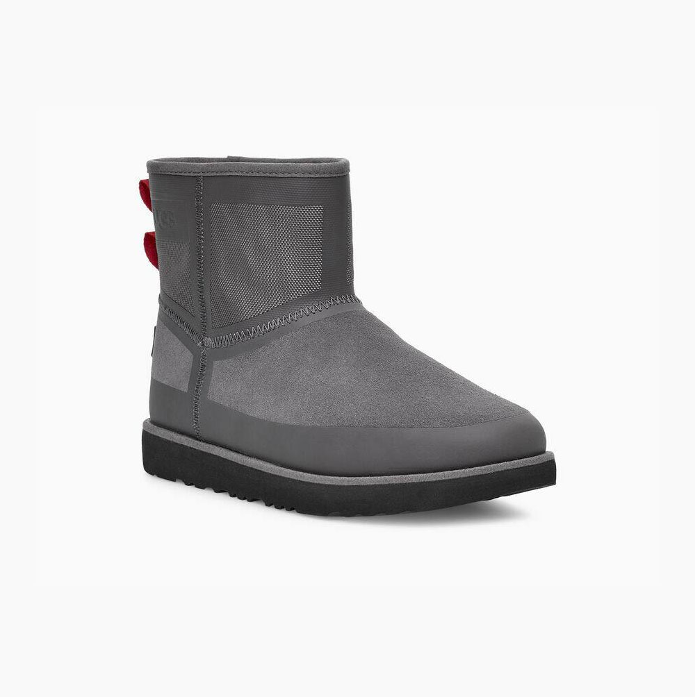 UGG Klassische Mini Urban Tech Weather Classic Boots Herren Tiefesgrau Schweiz | AHDQU0WC