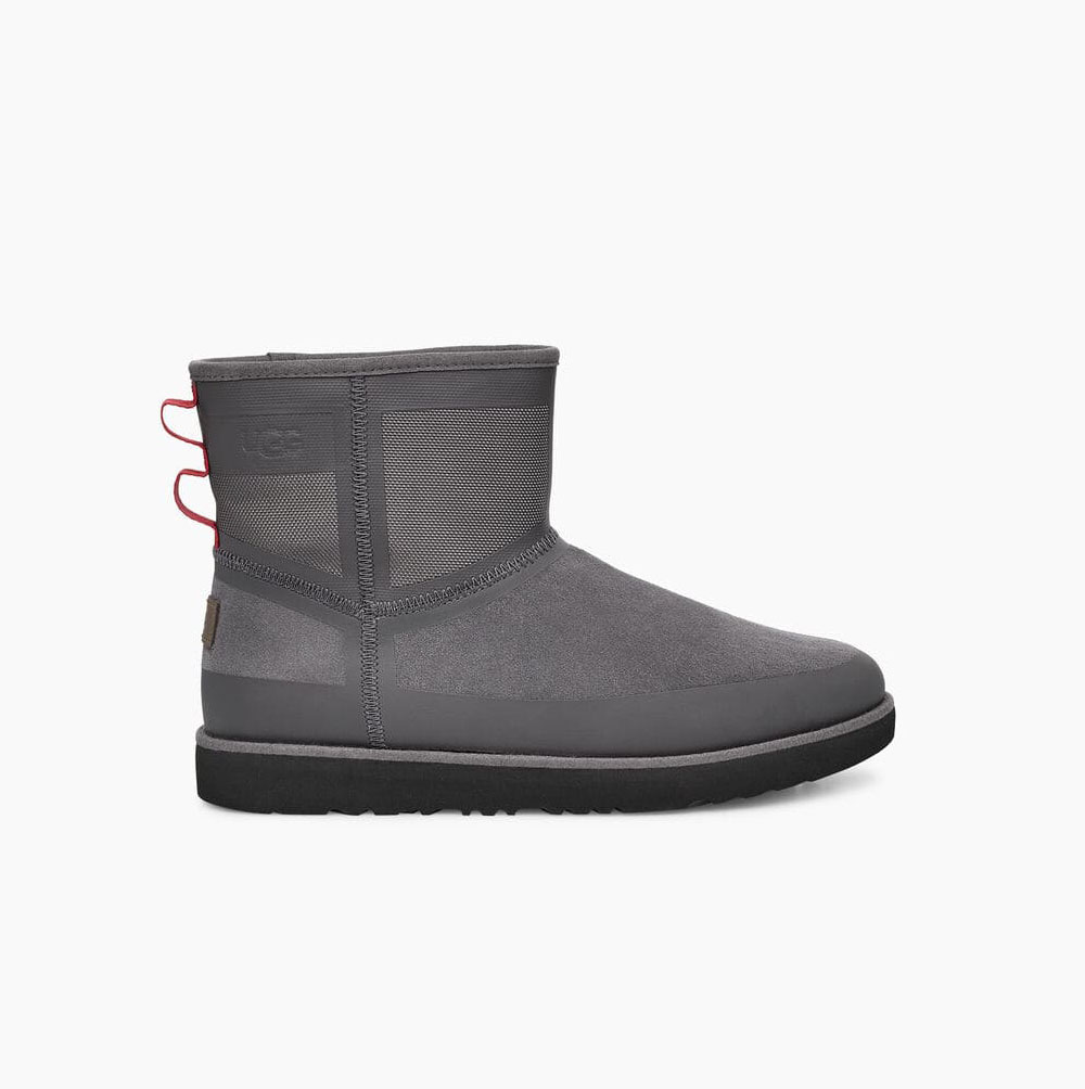 UGG Klassische Mini Urban Tech Weather Classic Boots Herren Tiefesgrau Schweiz | AHDQU0WC