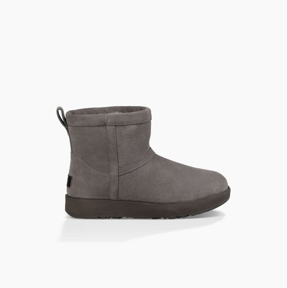 UGG Klassische Mini Weather Classic Boots Damen Grau Schweiz | W73X6KE2