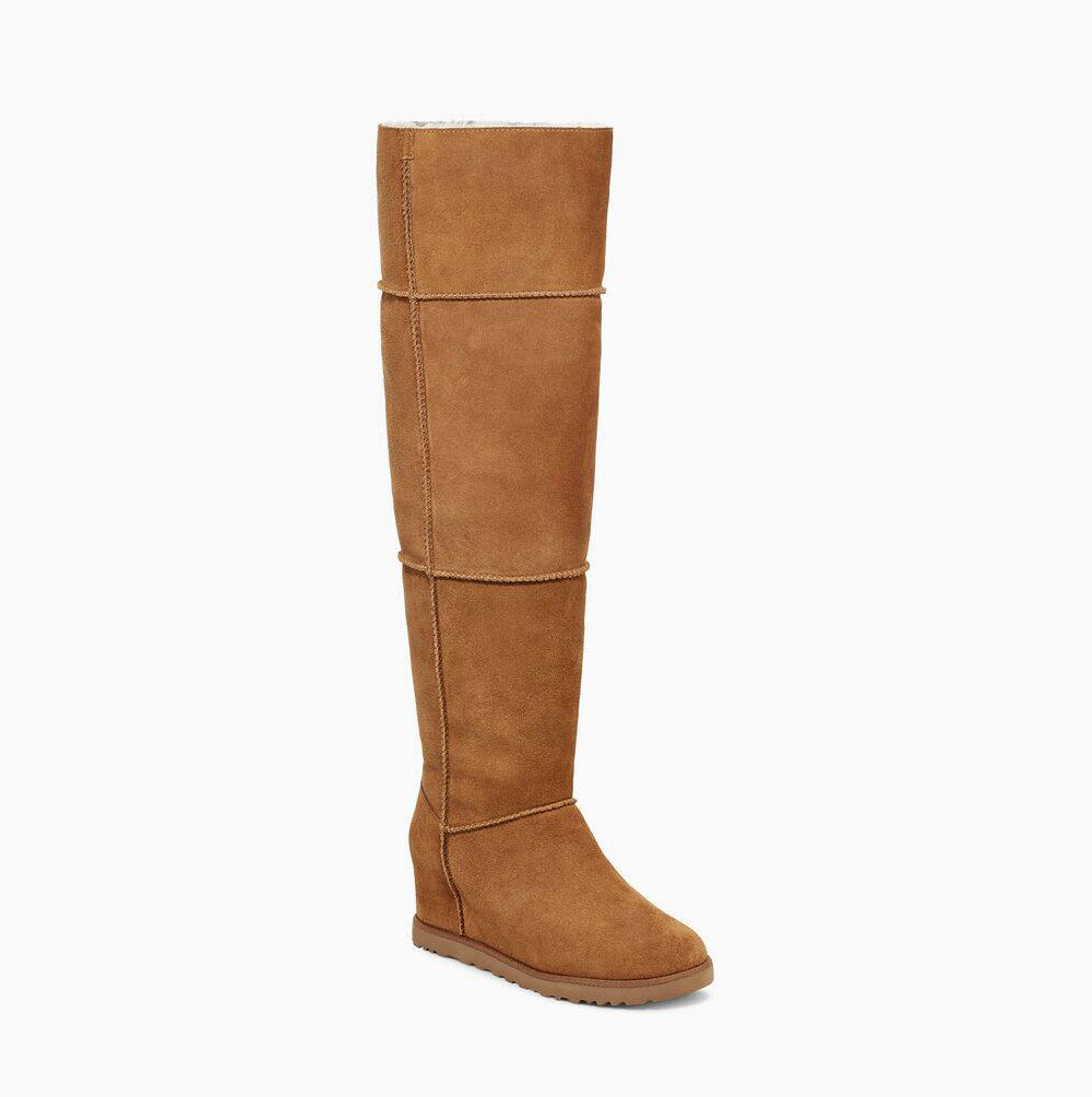 UGG Klassische OTK Over The Knee Boots Damen Braun Schweiz | ESY3P6Y8