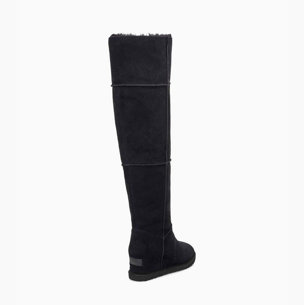 UGG Klassische OTK Over The Knee Boots Damen Schwarz Schweiz | M16KJTSN