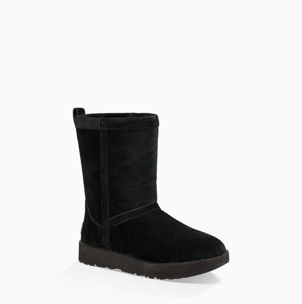 UGG Klassische Weather Kurze Stiefel Damen Schwarz Schweiz | S5P6FGRA