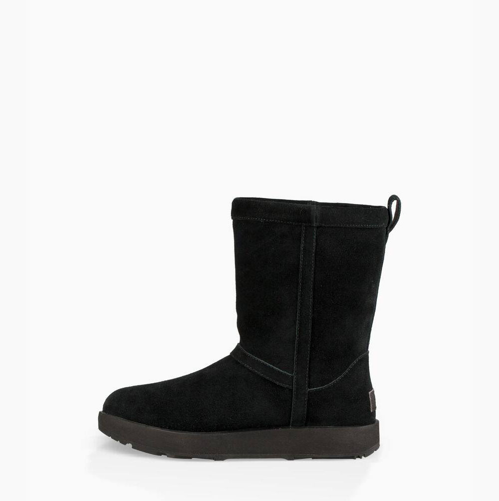 UGG Klassische Weather Kurze Stiefel Damen Schwarz Schweiz | S5P6FGRA