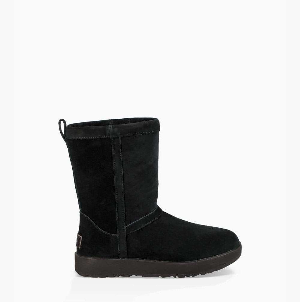 UGG Klassische Weather Kurze Stiefel Damen Schwarz Schweiz | S5P6FGRA