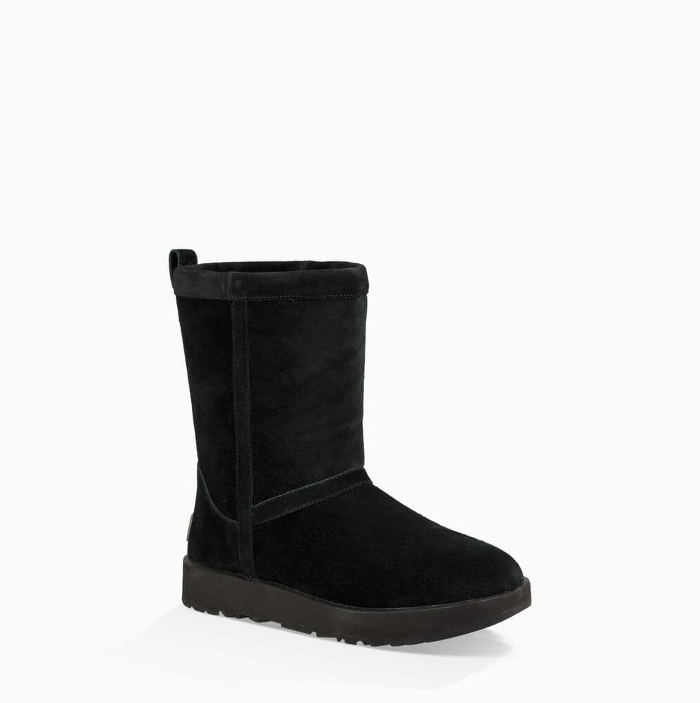 UGG Klassische Weather Kurze Stiefel Damen Schwarz Schweiz | ZWDBHL52