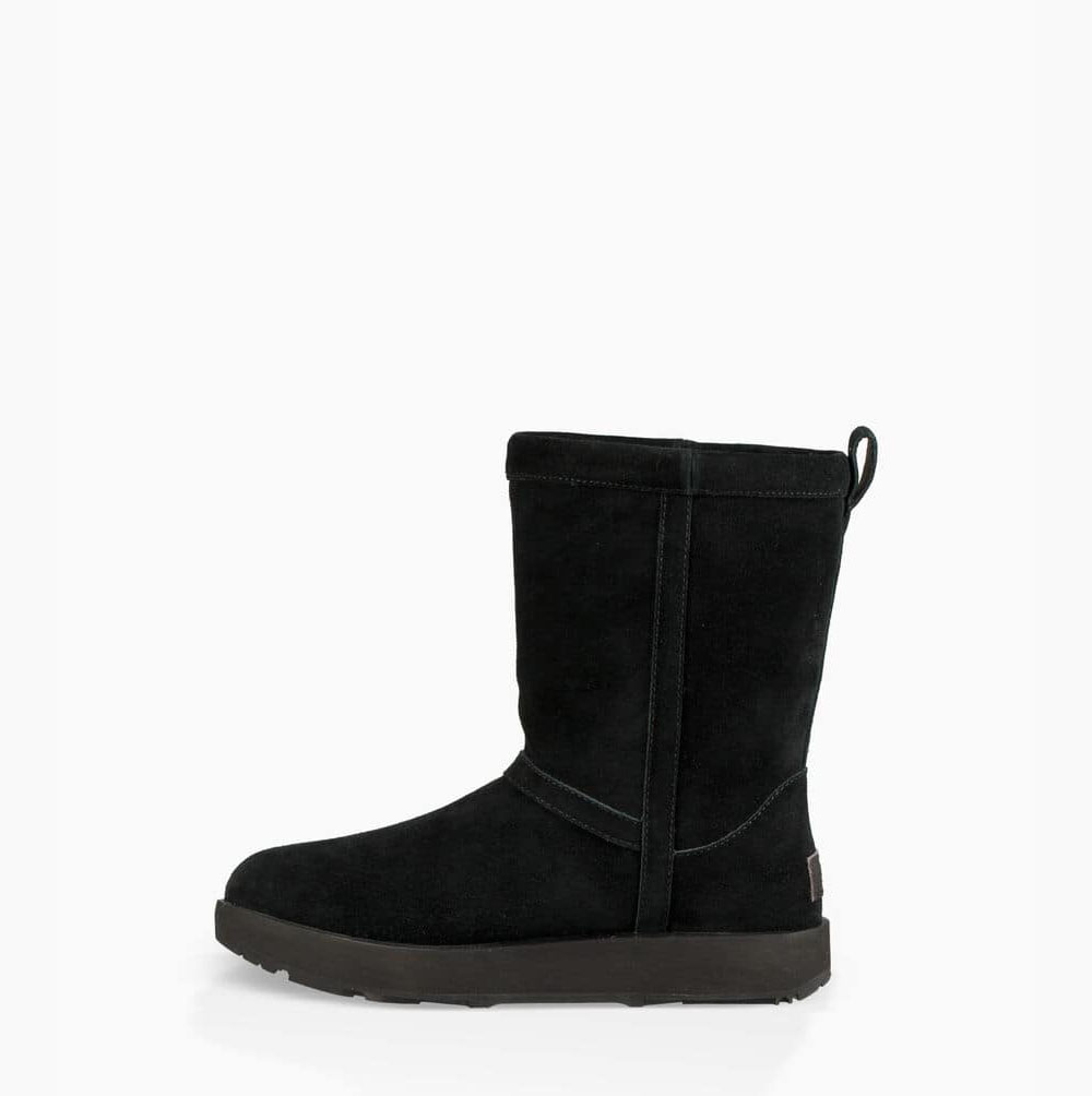 UGG Klassische Weather Kurze Stiefel Damen Schwarz Schweiz | ZWDBHL52