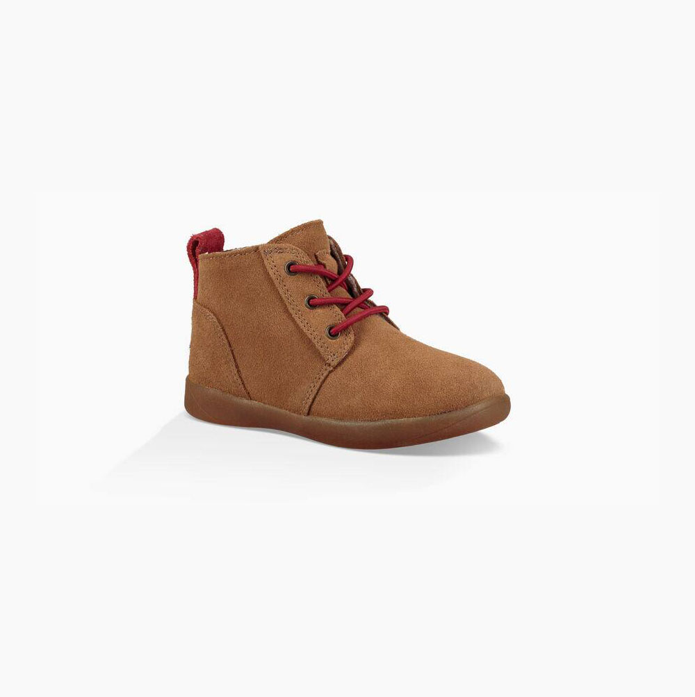 UGG Kristjan Chukka Schnürstiefel Kinder Braun Schweiz | 2VZG97GH