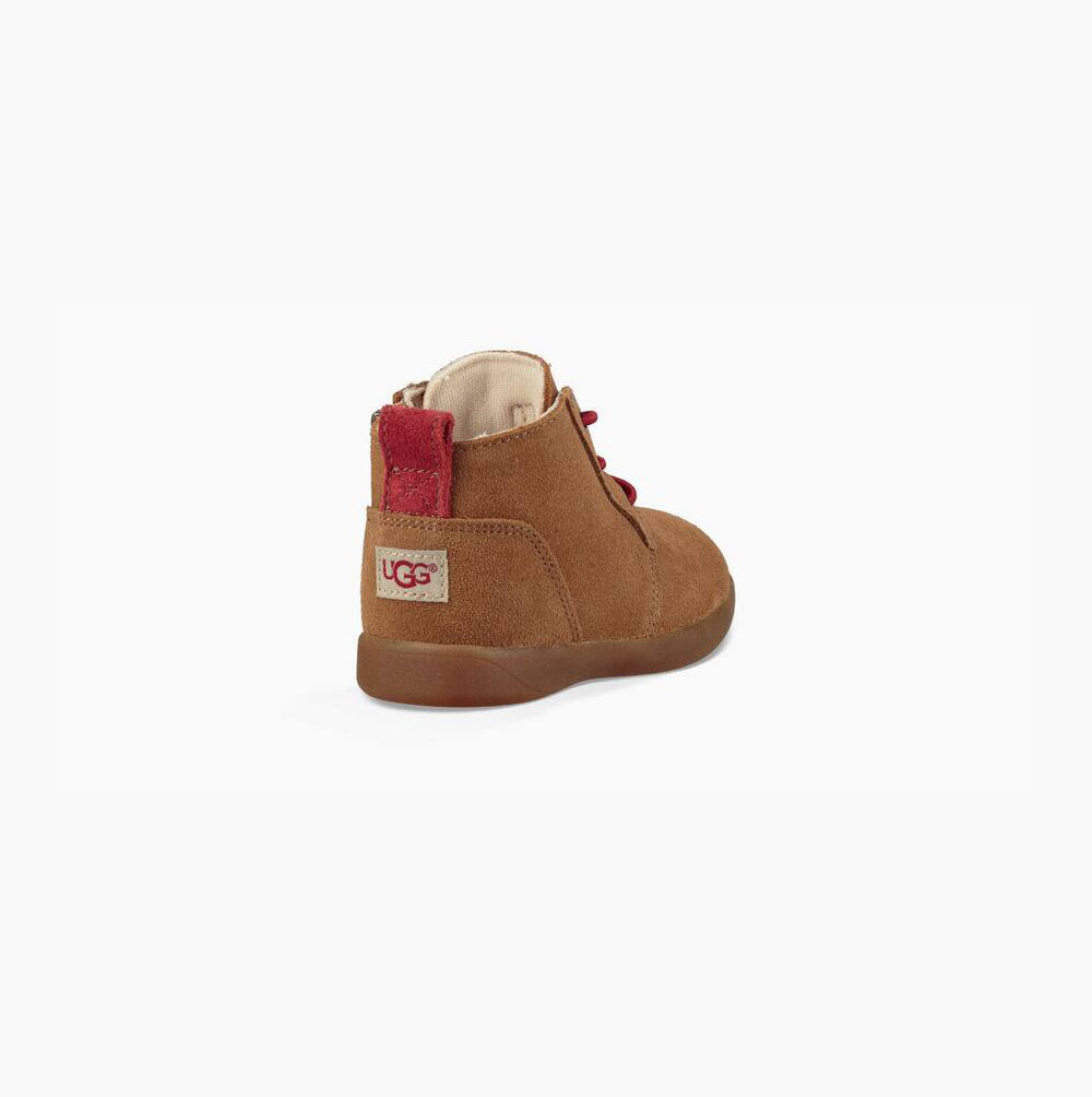 UGG Kristjan Chukka Schnürstiefel Kinder Braun Schweiz | 2VZG97GH