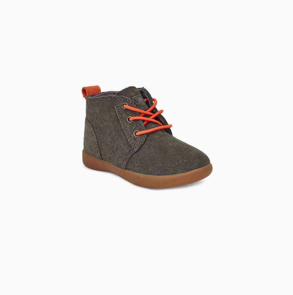 UGG Kristjan Chukka Schnürstiefel Kinder Schwarz Olivgrün Schweiz | KUJ3RC0I