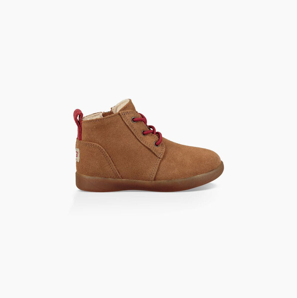 UGG Kristjan Chukka Schnürstiefel Kinder Braun Schweiz | XG5UF8UO