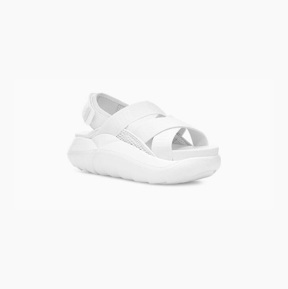 UGG LA Cloud Plateau Sandalen Damen Weiß Schweiz | 27HFEEFV