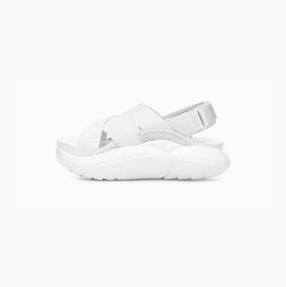 UGG LA Cloud Plateau Sandalen Damen Weiß Schweiz | 27HFEEFV