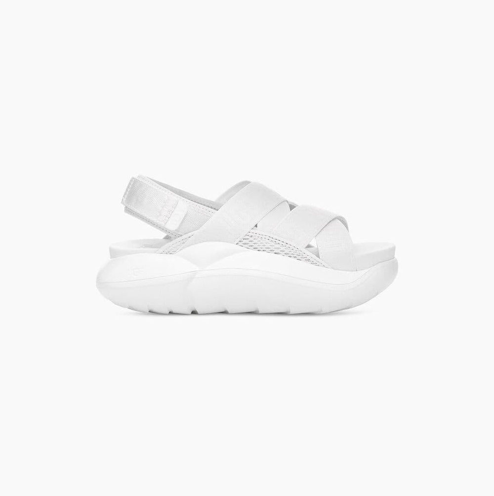 UGG LA Cloud Plateau Sandalen Damen Weiß Schweiz | 27HFEEFV