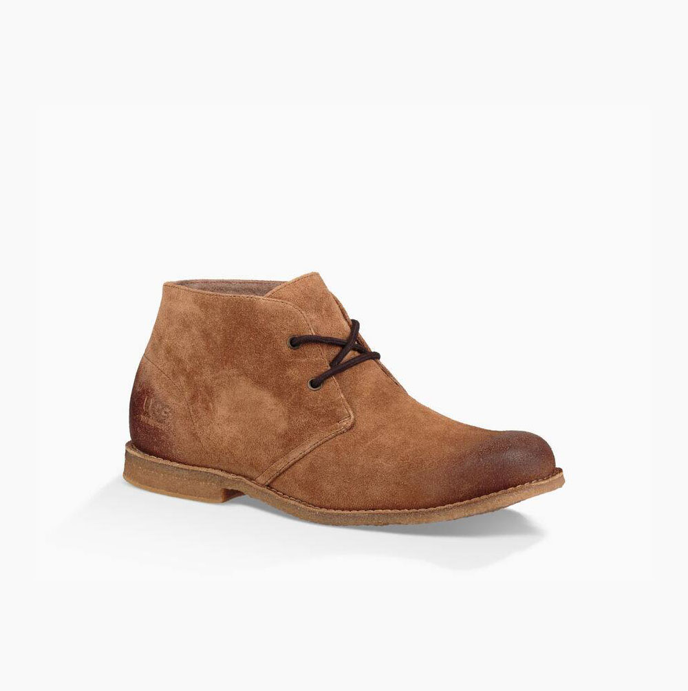 UGG Leighton WP Wüstenstiefel Herren Braun Schweiz | 3UUE0YAJ