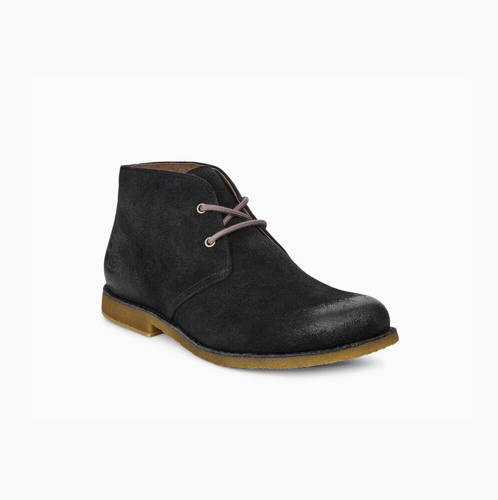 UGG Leighton WP Wüstenstiefel Herren Schwarz Schweiz | JFQMVU0C