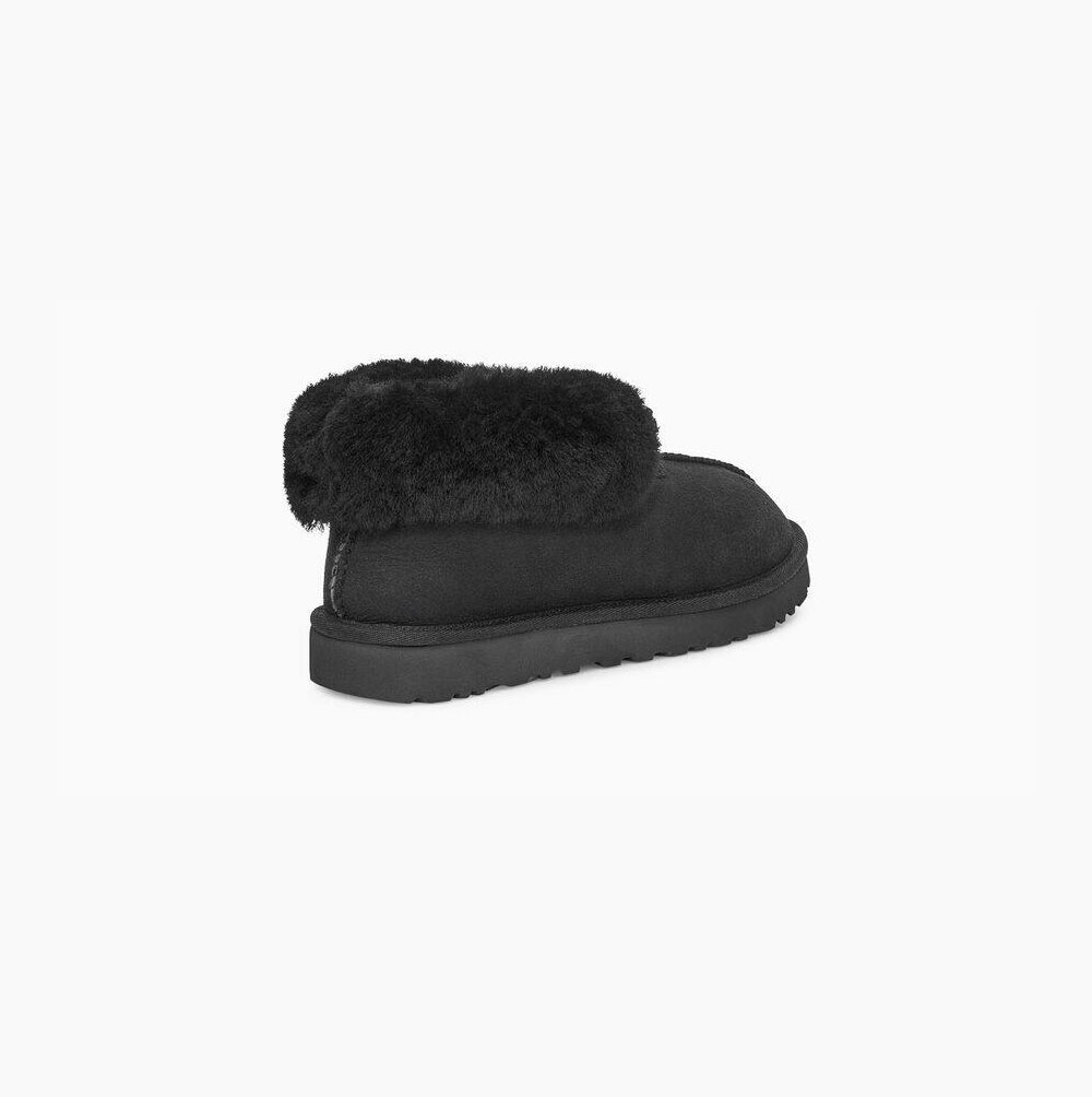 UGG Mate Revival Hausschuhe Damen Schwarz Schweiz | LRXNNFI7