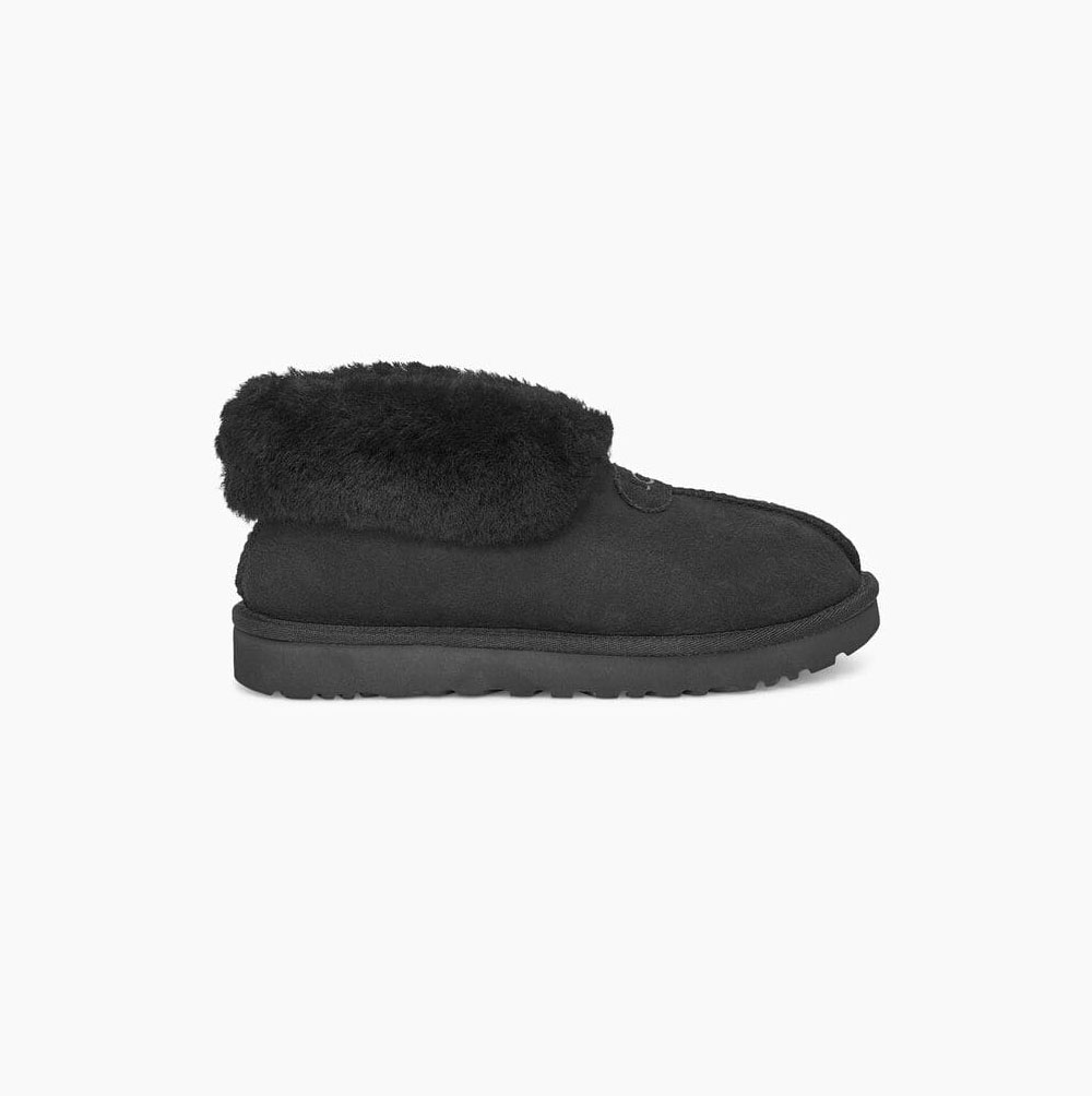 UGG Mate Revival Hausschuhe Damen Schwarz Schweiz | LRXNNFI7