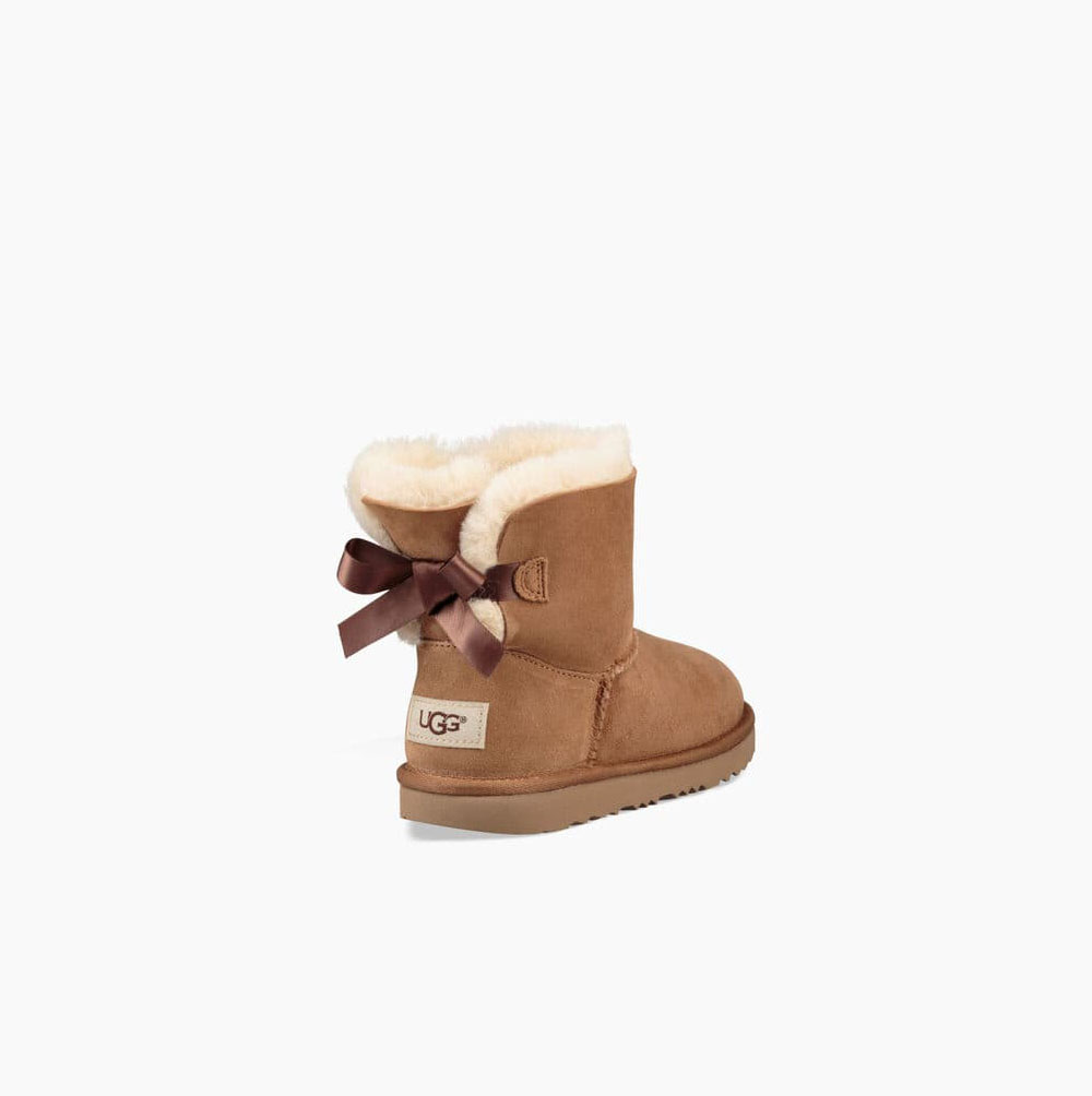 UGG Mini Bailey Bow II Bow Boots Kinder Braun Schweiz | FUH7YYOB