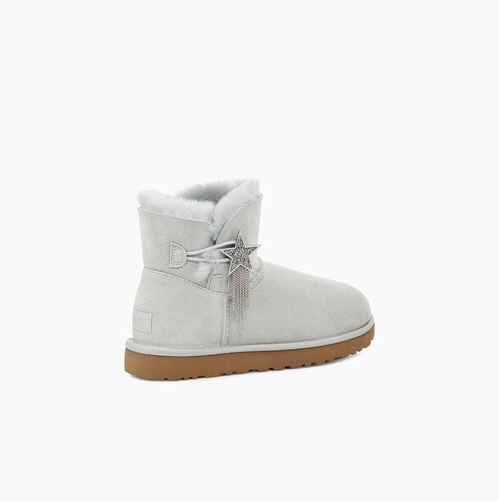 UGG Mini Bailey Star Mini Boots Damen Grau Lila Schweiz | MPZS532J