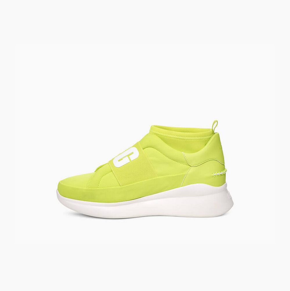 UGG Neutra Neon Hohe Sneaker Damen Gelb Schweiz | FFAGK3VF