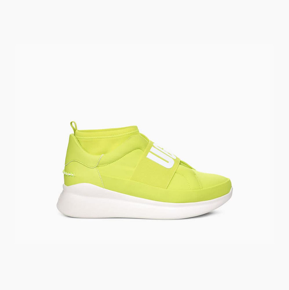 UGG Neutra Neon Hohe Sneaker Damen Gelb Schweiz | FFAGK3VF