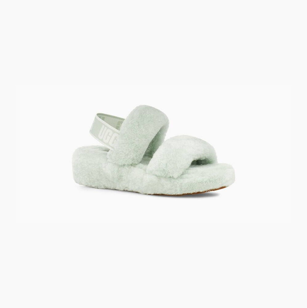 UGG Oh Yeah Sandalen Damen Mintfarben Schweiz | 4AMAORJJ