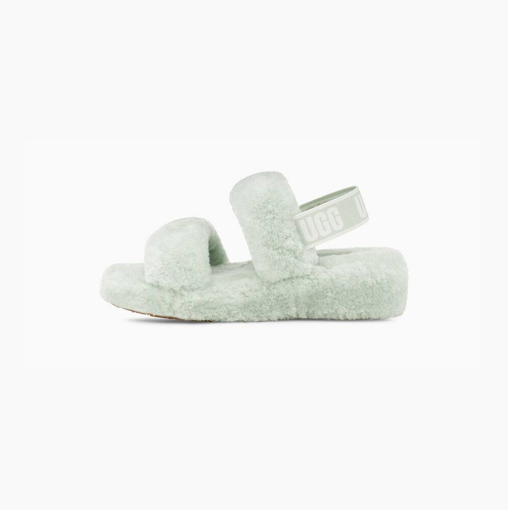 UGG Oh Yeah Sandalen Damen Mintfarben Schweiz | 4AMAORJJ