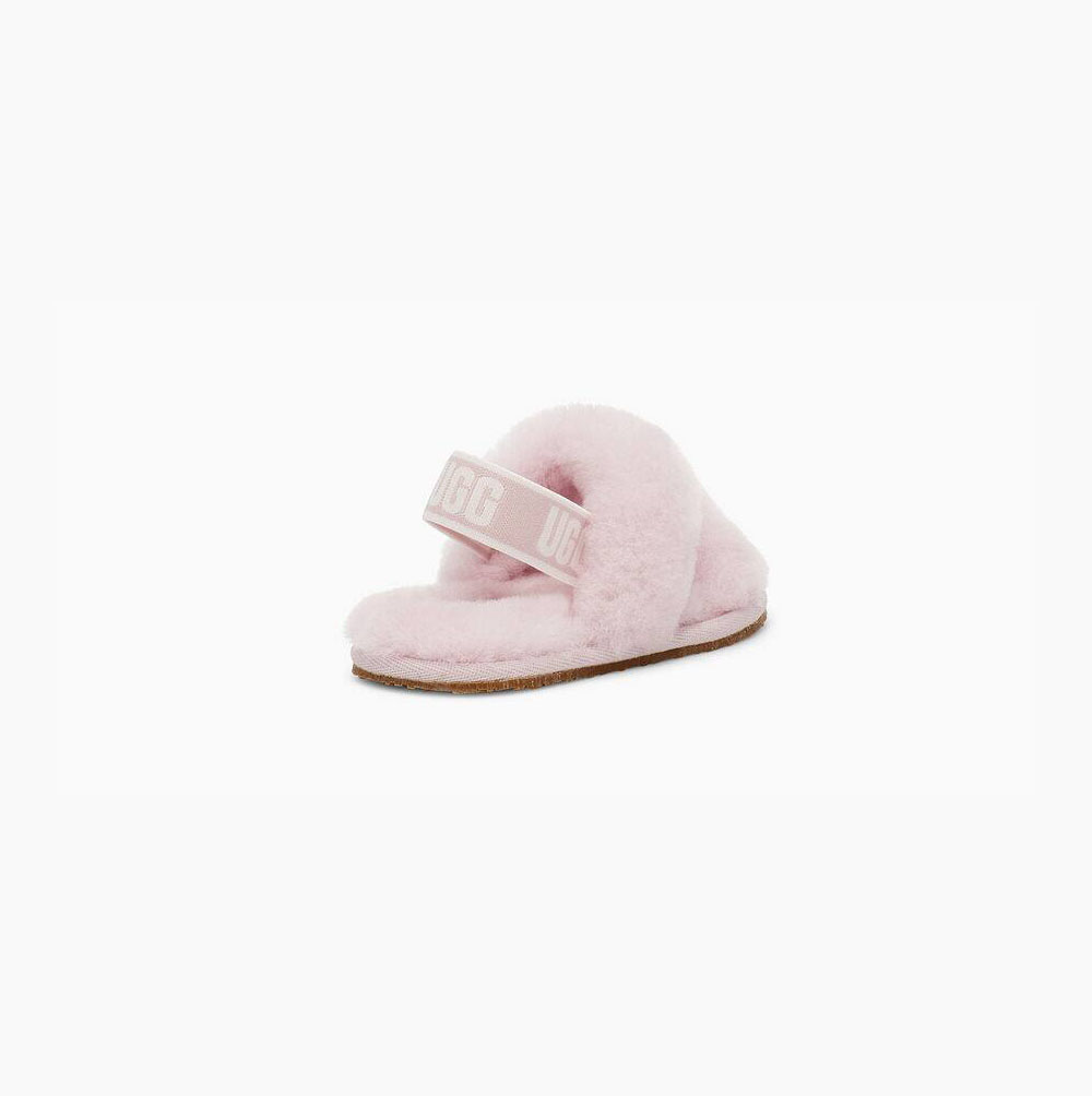 UGG Oh Yeah Sandalen Kinder Grau Rosa Schweiz | 20NOMUB3