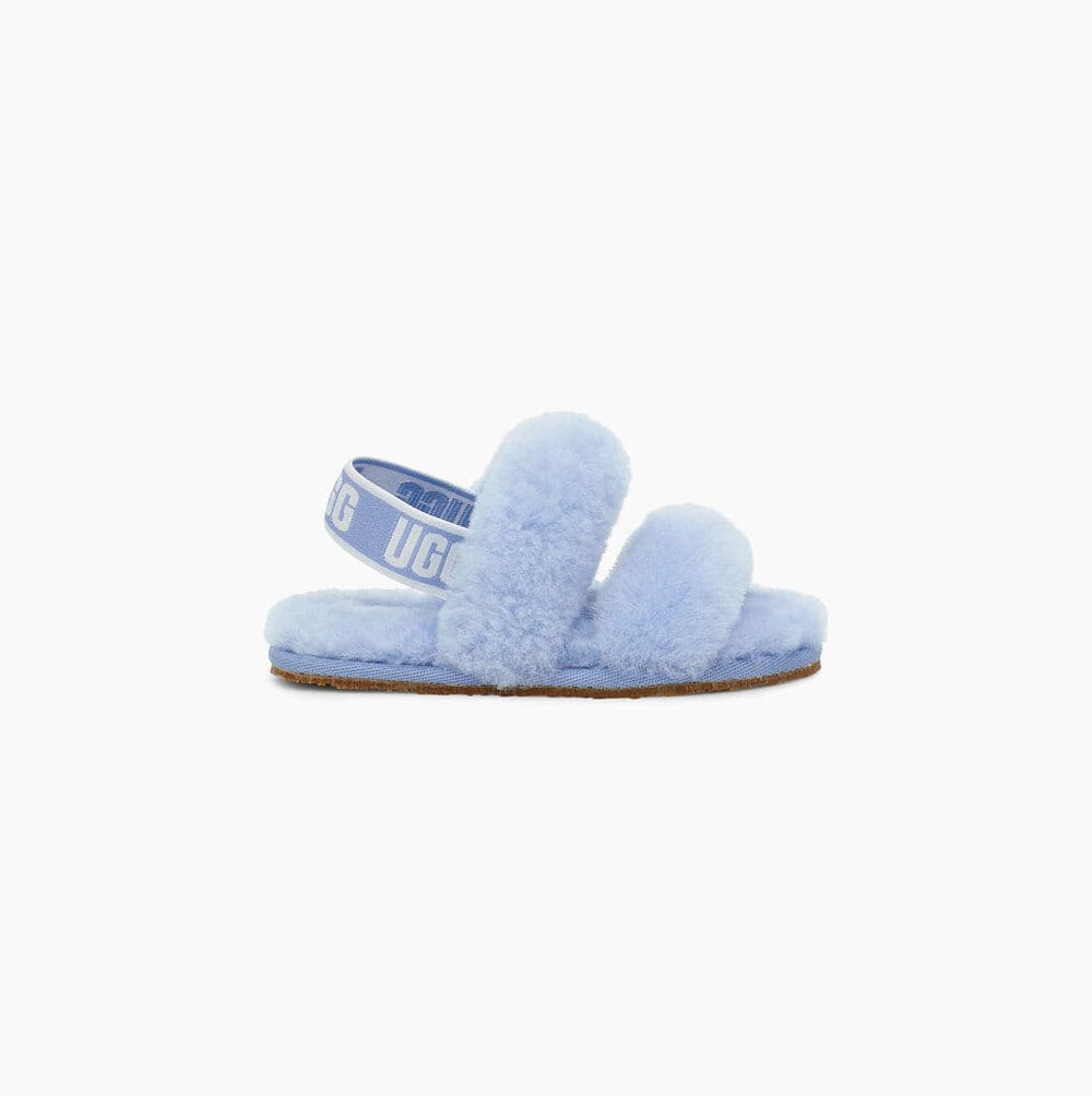 UGG Oh Yeah Sandalen Kinder Hellblau Schweiz | BXF9JC6G