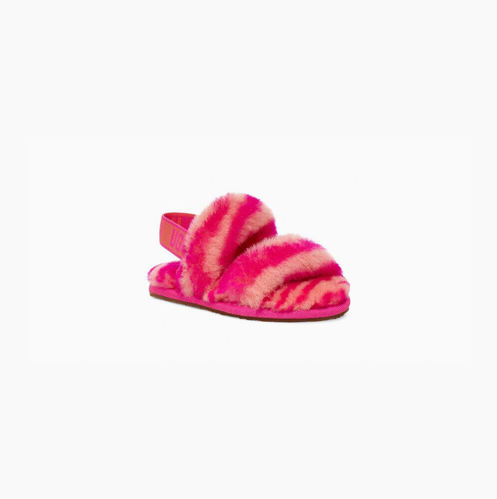 UGG Oh Yeah Zebra Hausschuhe Plateau Kinder Rosa Schweiz | F01R7Z1H