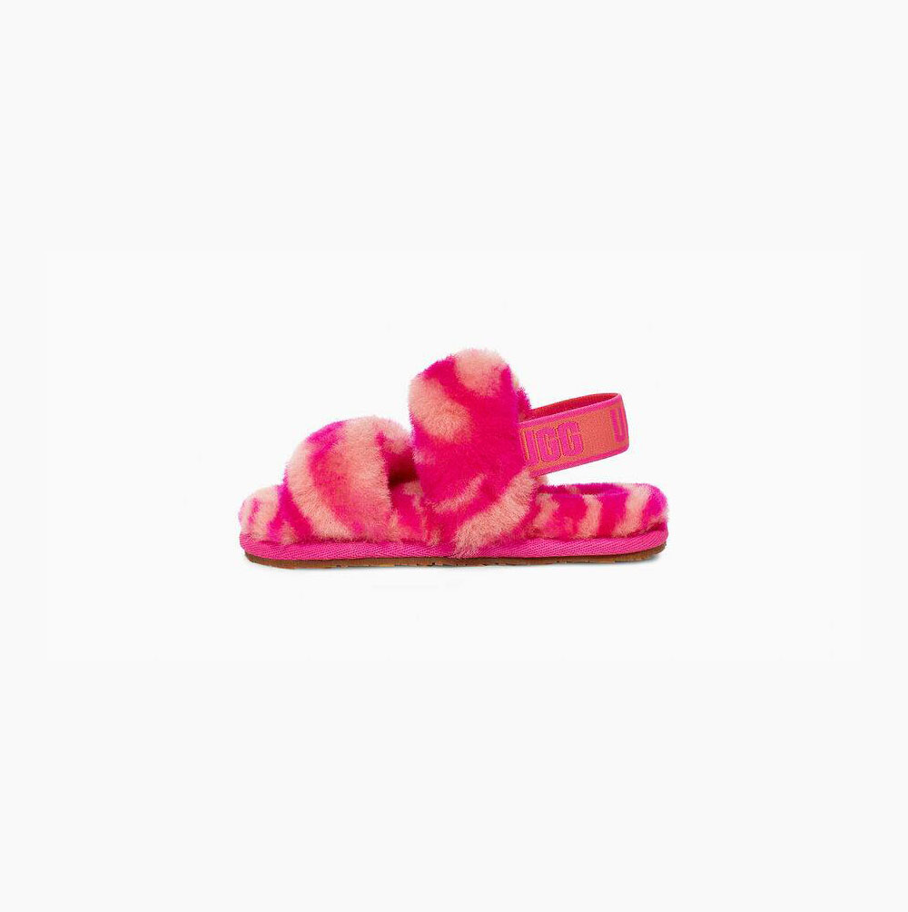 UGG Oh Yeah Zebra Hausschuhe Plateau Kinder Rosa Schweiz | F01R7Z1H