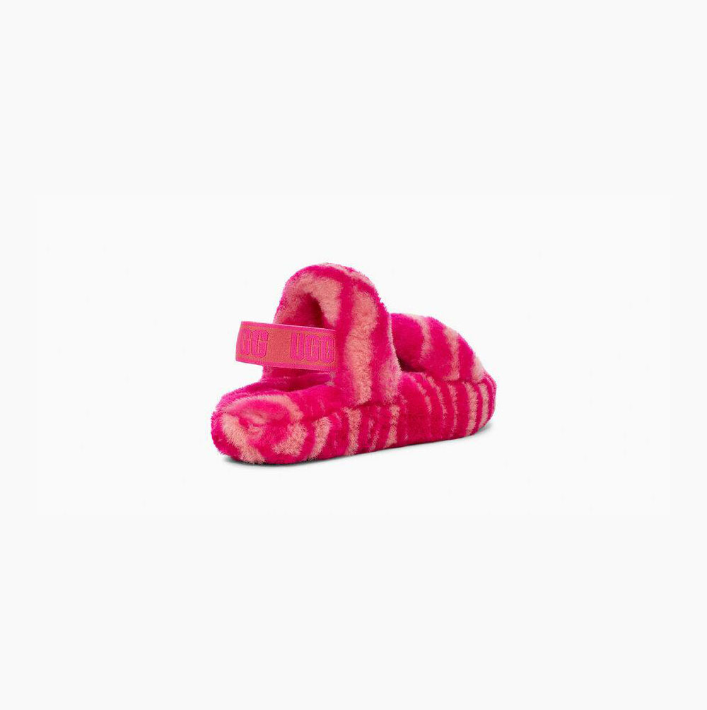 UGG Oh Yeah Zebra Hausschuhe Plateau Kinder Rosa Schweiz | KLP8I6IA