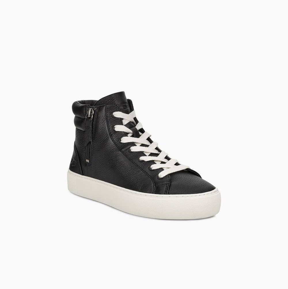 UGG Olli Hohe Sneaker Damen Schwarz Weiß Schweiz | 03AJ9VZ4