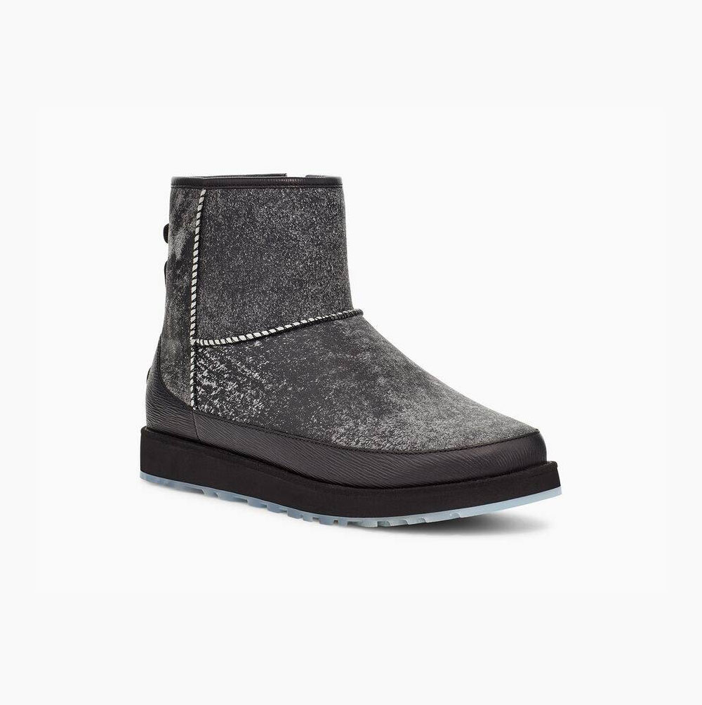 UGG Ovadia Klassische Mini Classic Boots Herren Schwarz Schweiz | 2VWJULK9