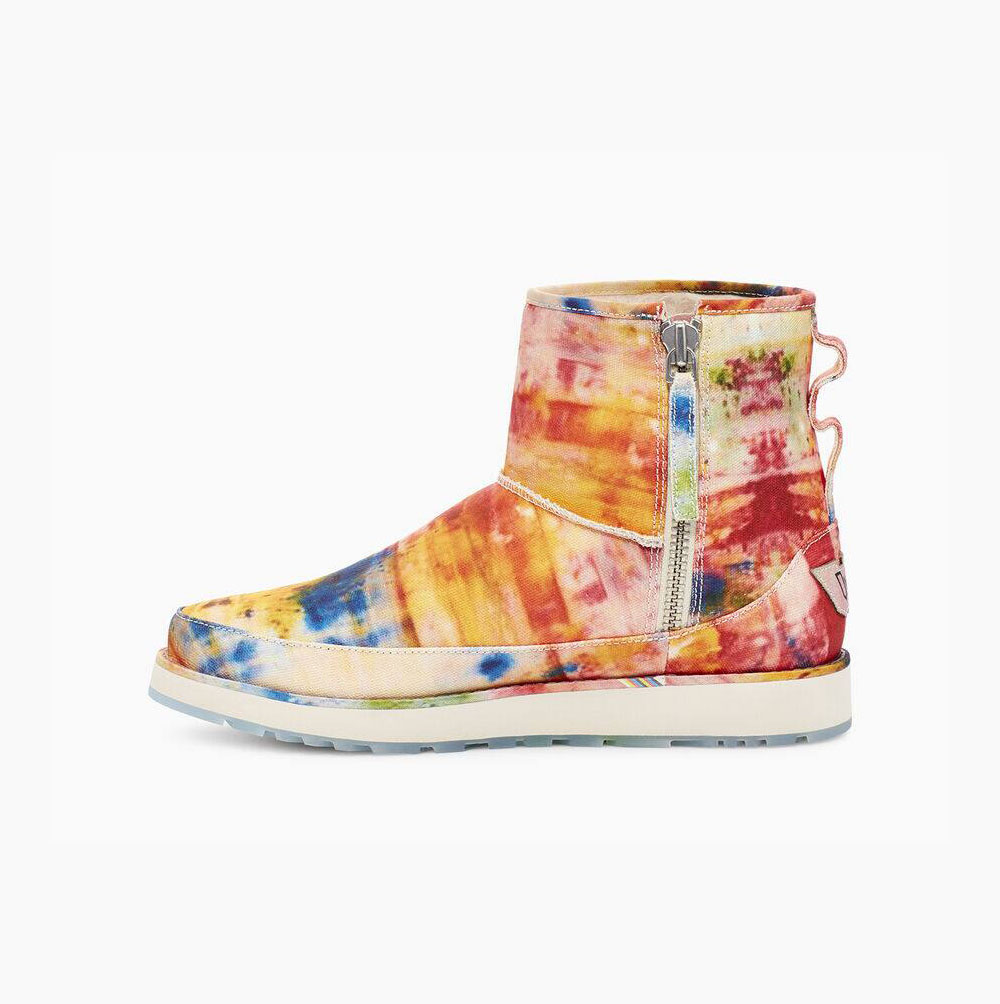 UGG Ovadia Klassische Mini Tie Dye Classic Boots Herren Mehrfarbig Schweiz | 4K4P3SQK