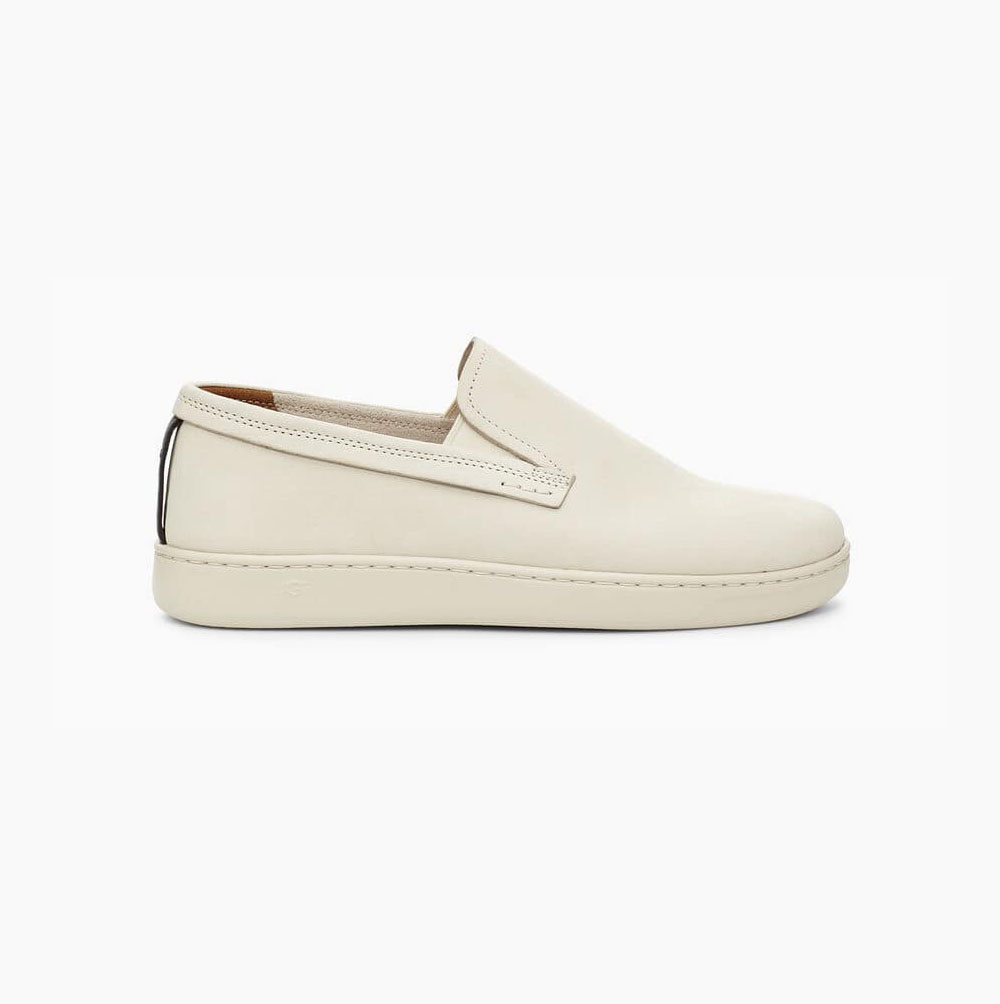 UGG Pismo Slip-On Slip-on-sneakers Herren Weiß Schweiz | OUB9B4ND