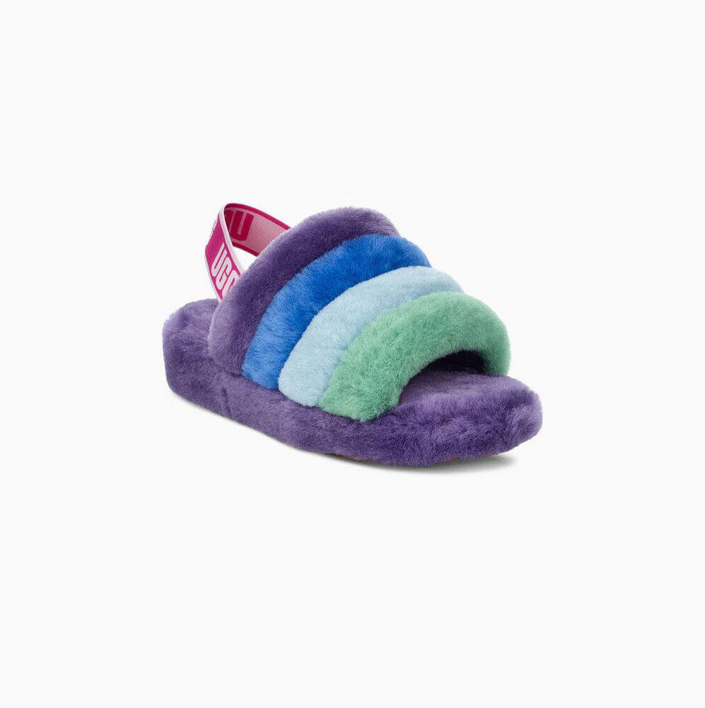 UGG Pride Fluff Yeah Hausschuhe Plateau Herren Mehrfarbig Lila Schweiz | FRHILGWV