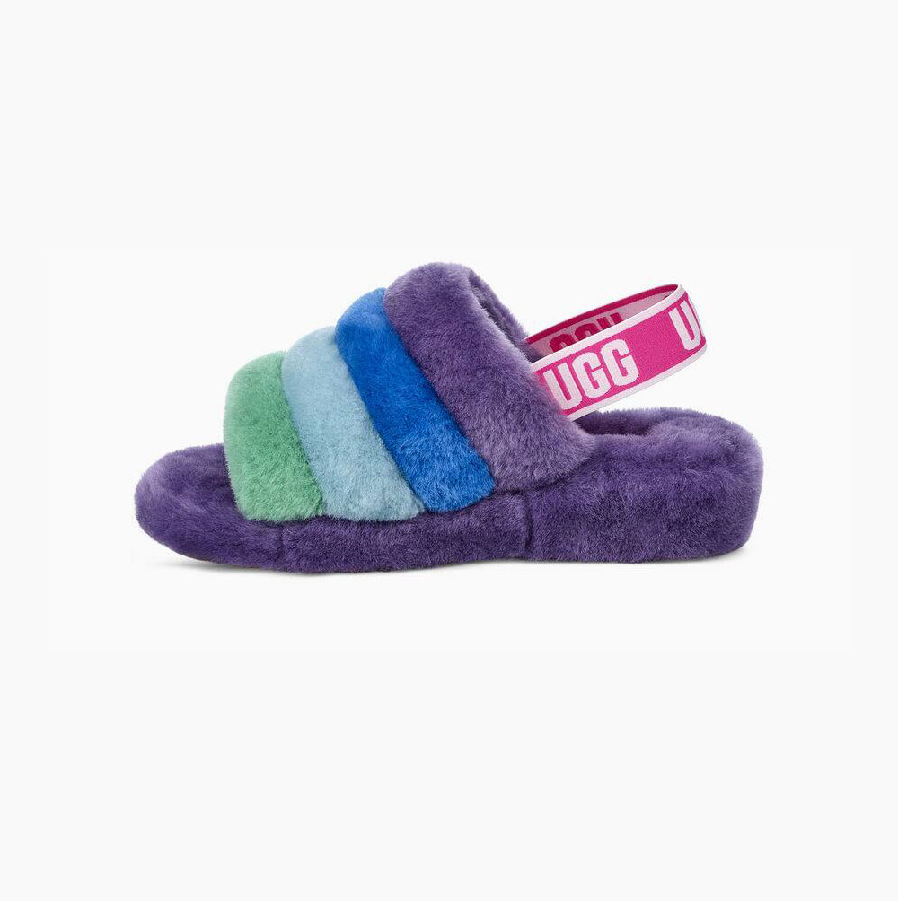 UGG Pride Fluff Yeah Hausschuhe Plateau Herren Mehrfarbig Lila Schweiz | FRHILGWV