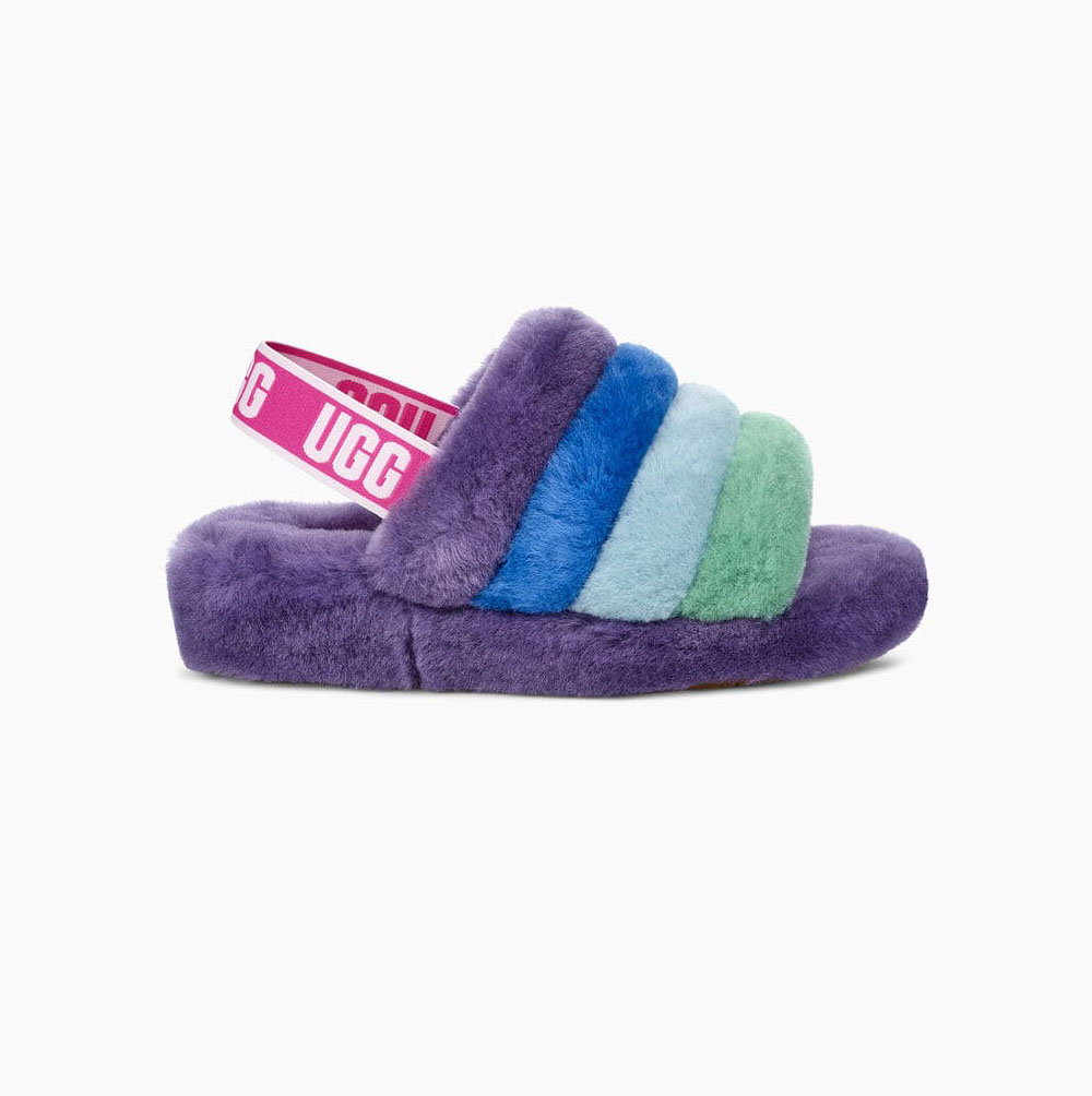 UGG Pride Fluff Yeah Hausschuhe Plateau Herren Mehrfarbig Lila Schweiz | FRHILGWV